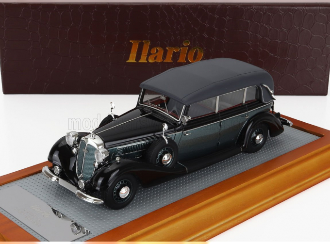 HORCH 951a Pullman Original Car Cabriolet Closed (1938), Black Green Met