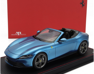 FERRARI Roma Spider Open (2020) - Con Vetrina - With Showcase, Blu Corsa - Blue Met