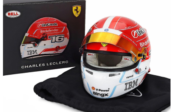 BELL HELMET Casco Helmet F1 Charles Leclerc Team Ferrari Hp №16 Season (2026), Red White