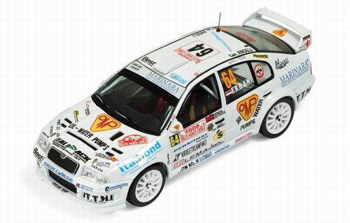 SKODA Octavia WRC n.64 Rally Monte-Carlo R.Errani - S.Casadio (2008), white