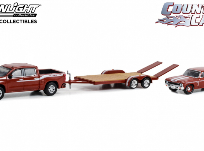 CHEVROLET Counting Cars Set Chevrolet Silverado Nova Yenko SC and Trailer