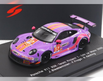 PORSCHE 911 991-2 Rsr 4.0l Team Project-1 N57 24h Le Mans (2020) J.Bleekemolen - F.Fraga - B.Keating, Purple Orange