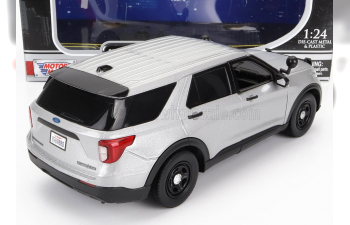 FORD Utility Police Interceptor With Push Bumper (2022), silver