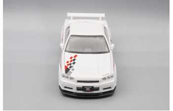 NISSAN Skyline GT-R, белый, 21 см.