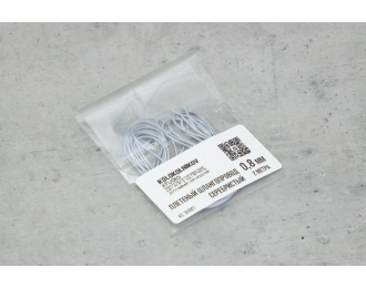 Плетеный шлангопровод 0,8 мм (серебристый)