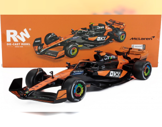 McLAREN F1 Mcl38 Team Mclaren N 4 Winner Miami Gp (2024) First F1 Victory Lando Norris, Orange Black