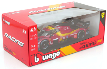 FERRARI 499p 3.0l Turbo V6 Team Ferrari Af Corse №51 3rd 24h Le Mans 2025 Alessandro Pier Guidi - James Calado - Antonio Giovinazzi, Red Yellow Black