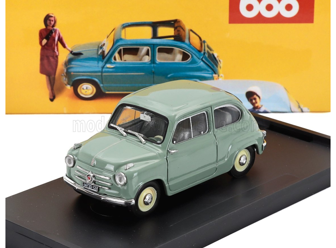 FIAT 600 Berlina 1-series (1955), Verde Chiaro - Green