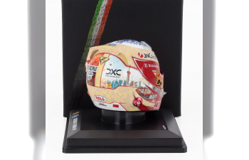 BELL HELMET Casco Helmet F1 Zhou Guanyu Team Ferrari Hp №24 Season (2025), Yellow Red