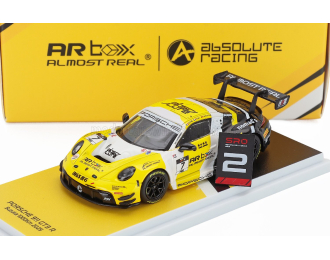 PORSCHE 911 992 Gt3 R Team Absolute Racing №7 2nd 1000km Suzuka (2025) Kevin Estre - Laurens Vanthoor - Patrick Pilet, Yellow White Black