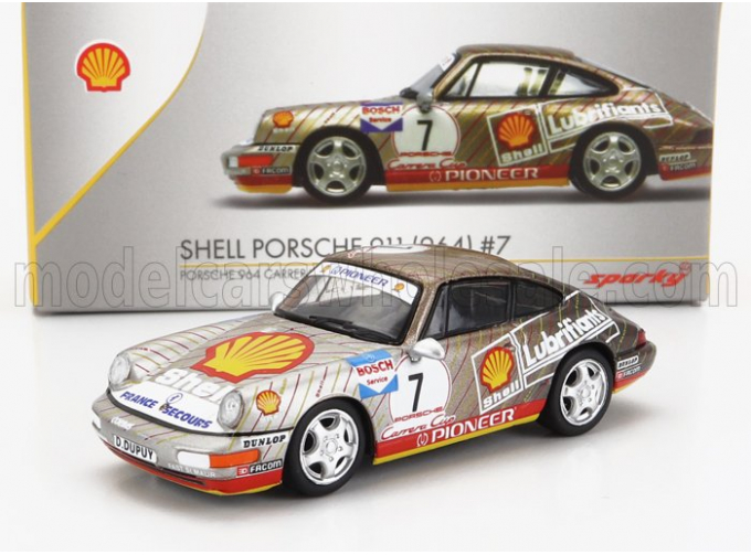 PORSCHE 911 964 Team Shell №7 Carrera Cup (1991) D.Dupuy, Gold Red