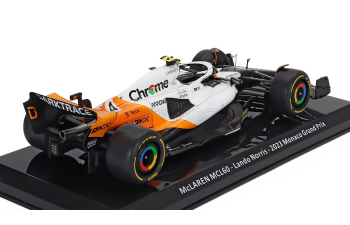 McLAREN F1 Mcl60 Team Mclaren №4 Monaco Gp 2(023) Lando Norris -Blister Box, Black White Orange