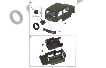 Сборная модель JB64 Jimny (2018) Jungle Green
