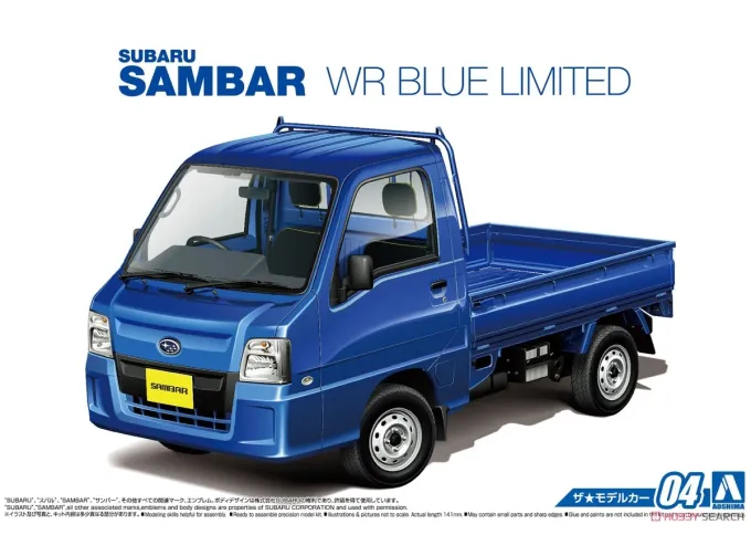 Сборная модель Subaru Sambar WR Blue Limited