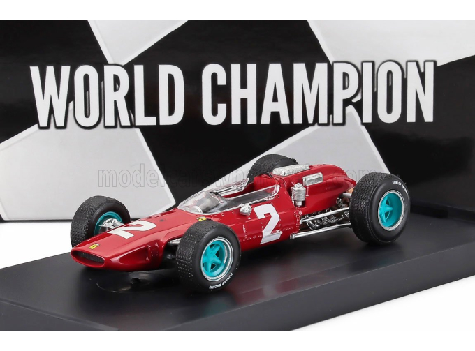FERRARI F1 158 N2 World Champion Winner Italy Gp 1964 John Surtees (1964), Red