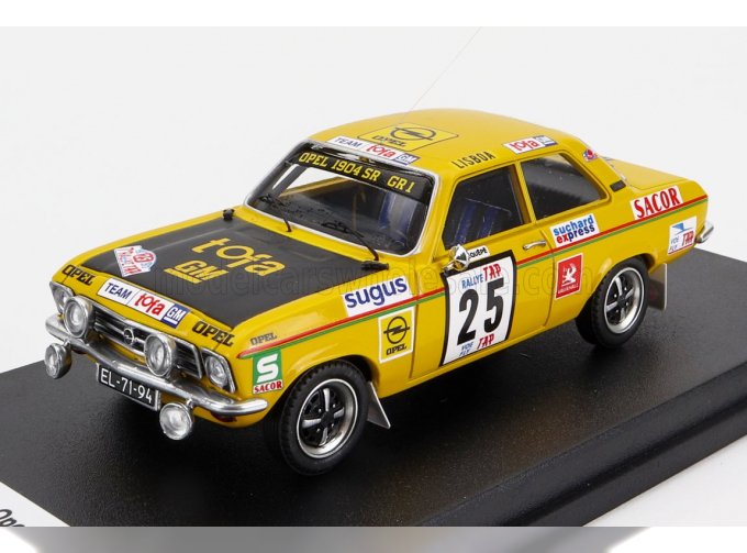 OPEL Ascona (night Version) №25 Rally Tap (1973) M.quepe - M.Amaral, yellow black