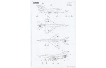 Сборная модель MiG-21 SMT Soviet multipurpose fighter