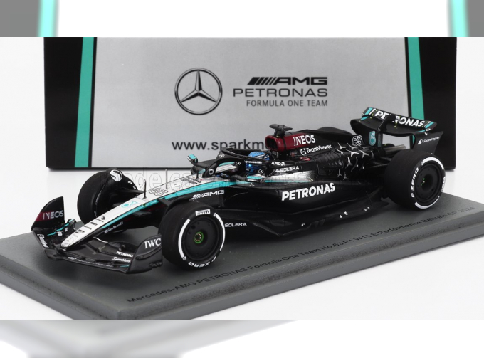 MERCEDES-BENZ GP F1 W15 Eq Performance Team Amg Petronas Motorsport №63 Bahrain Gp (2024) George Russell, Black Silver Green