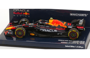 RED BULL F1 Rb18 Team Oracle Red Bull Racing N11 Winner Monaco Gp (2022) Sergio Perez, Matt Blue Yellow Red