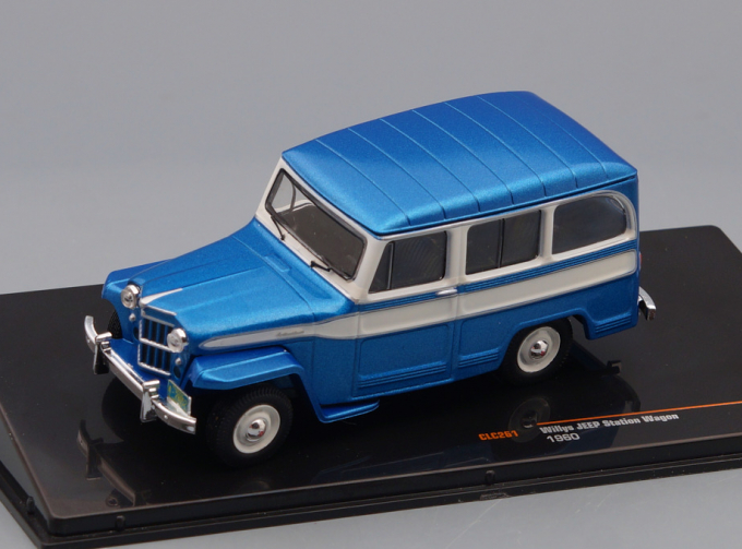 JEEP Willys Station Wagon 4x4 (1960), metallic blue / white