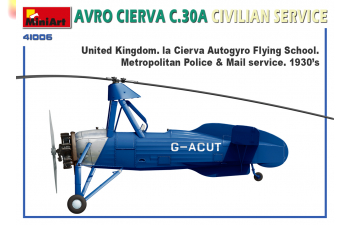 Сборная модель Вертолет AVRO CIERVA C.30A CIVILIAN SERVICE