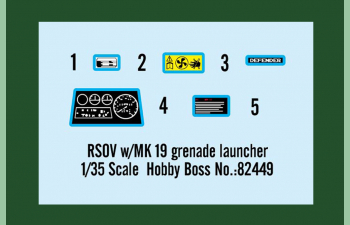 Сборная модель RSOV w/MK 19 grenade launcher