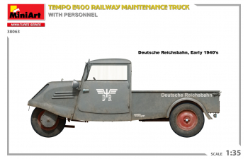 Сборная модель TEMPO E400 Railway Truck 3-wheels 