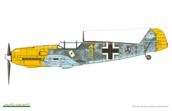 Сборная модель Немецкий истребитель Messerschmitt BF.109 E-3