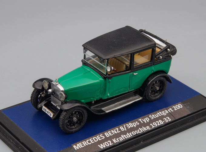 MERCEDES-BENZ 8/38ps Typ Stuttgart 200 W02 Kraftdroschke 1928-33, green / black