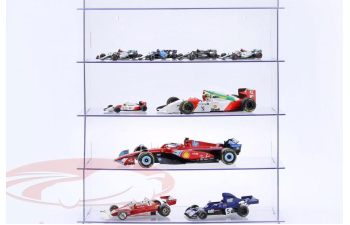 Витрина акриловая с пятью полками