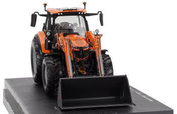 DEUTZ-FAHR 6150.4 Ttv Tractor With Fz 47-23 Front Loader (2018), Orange Black