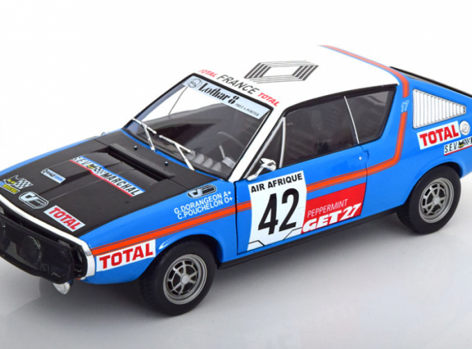 RENAULT R17 Mk1 N42 Rally Abidjan Nice (1976), Blue