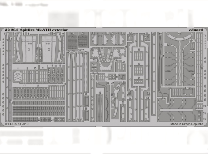 Фототравление для Spitfire Mk.VIII exterior