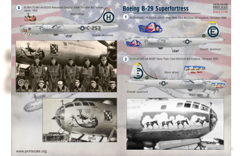 NEW Boeing B-29 Superfortress Wet decal