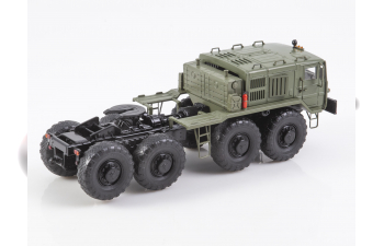 Минский 537 с полуприцепом-тяжеловозом, хаки