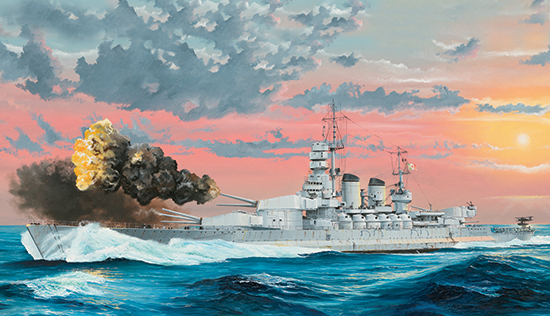 Сборная модель Корабль Italian Navy Battleship RN Littorio 1941