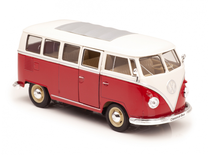 VOLKSWAGEN T1 Bus (1962), красный с белым