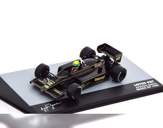 LOTUS F1 98t Team John Player Special N 12 Brazilian Gp (1986) Ayrton Senna, Black Gold