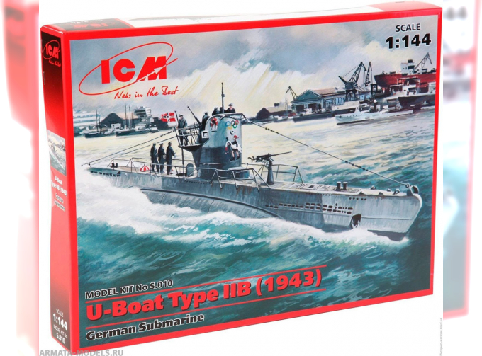 Сборная модель Тип IIB (1943 г.) Германская подводная лодка