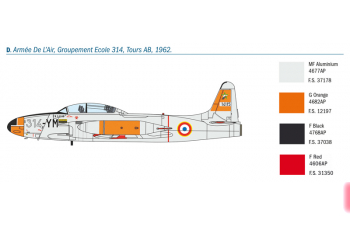 Сборная модель Самолет T-33A SHOOTING STAR