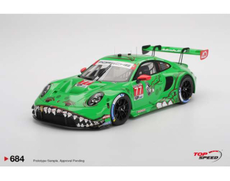 PORSCHE 911 GT3 R (992) #77 AORacing IMSA Sebring 12Hrs ClassWinner (2025), green/red 