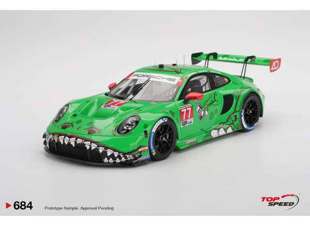 PORSCHE 911 GT3 R (992) #77 AORacing IMSA Sebring 12Hrs ClassWinner (2025), green/red