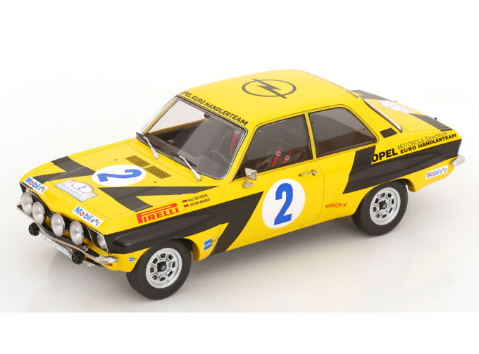 OPEL Ascona A №2 Rally Acropolis Walter Röhrl / Christian Geistdörfer (1975), yellow