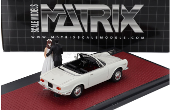 ALFA ROMEO Giulia Gt Cabriolet Spider Prototipo (1963) - Matrimonio - Just Married - Wedding With 2 Figures, White