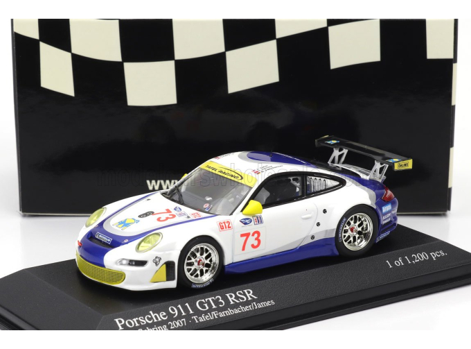 PORSCHE 911 997 GT3 RSR N 73 12h Sebring (2007) Jim Tafel - Ian James - Dominik Fernbacher