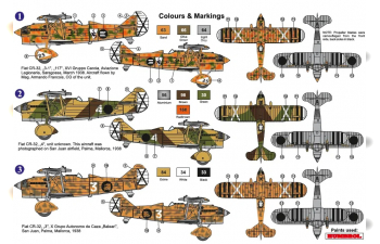 Сборная модель Самолет Fiat CR-32 Chirri "Over Spain"
