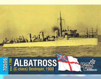 Сборная модель Эсминец HMS Albatross (C-class) Destroyer, 1900