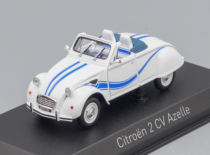 CITROËN 2CV Cabriolet Azelle 1990 White & Blue Deco