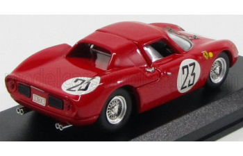 FERRARI 250lm 3.3l V12 Team Equipe Nationale Belge N 23 24h Le Mans 1964 P.dumay - G.l.van Ophem, Red