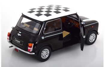 MINI Cooper RHD, black white Chequered Flag